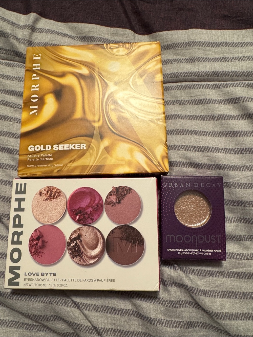 Morphe Love Byte & Gold Seeker Eyeshadow Duo — Pink and Gold